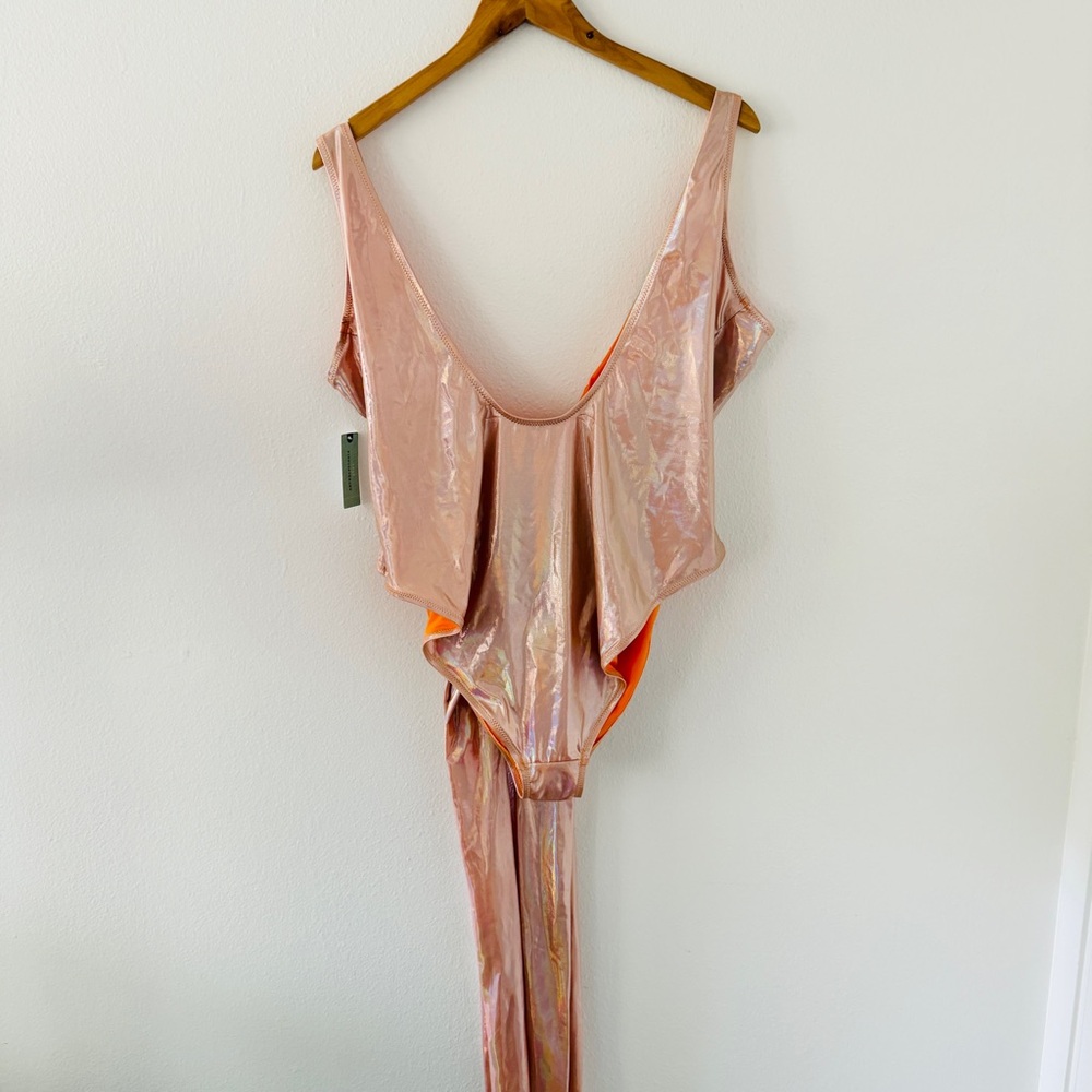 NWT Anthropologie Hutch Marco Shimmer Wrap One-Piece Swimsuit - Picture 9 of 12